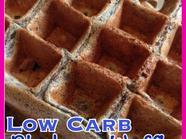 low carb blueberry waffles