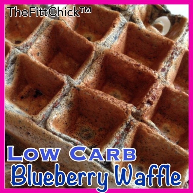 low carb blueberry waffles