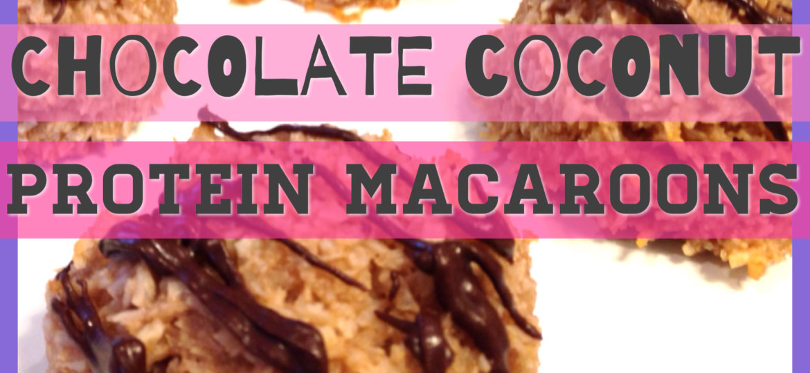 Chocolate Coconut Protein Macaroons
