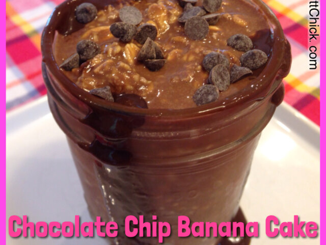 Chocolate Chip Banana Cake Overnight Oats