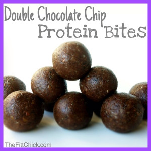 Double Chocolate Protein Bites