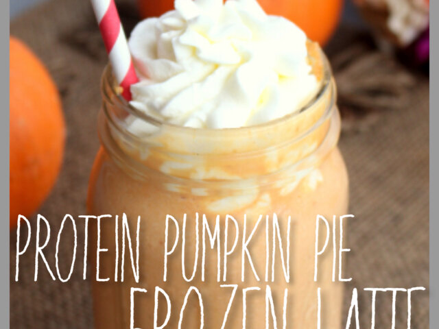 pumpkin pie frozen latte