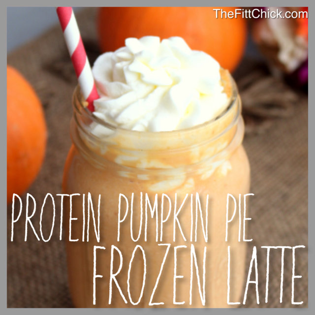 pumpkin pie frozen latte
