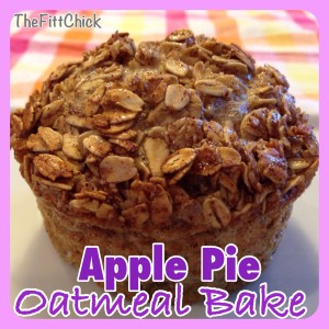 apple pie oatmeal muffin