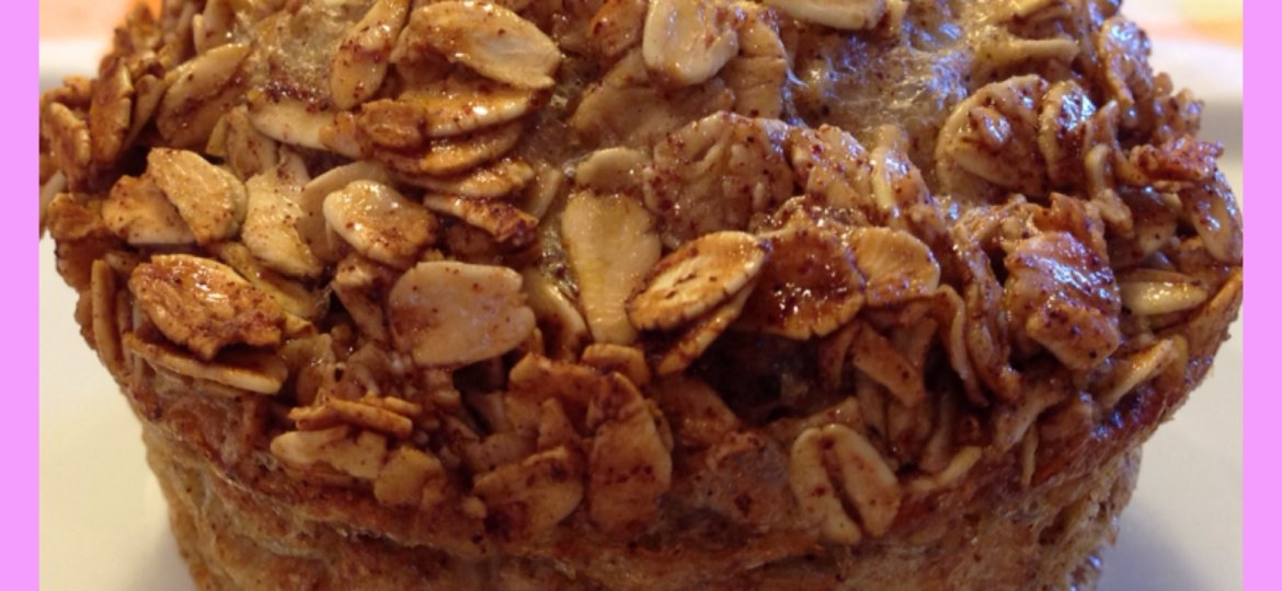 apple pie oatmeal muffin