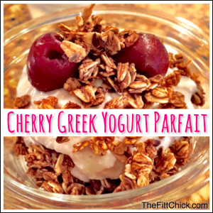 Cherry Greek Yogurt Parfait