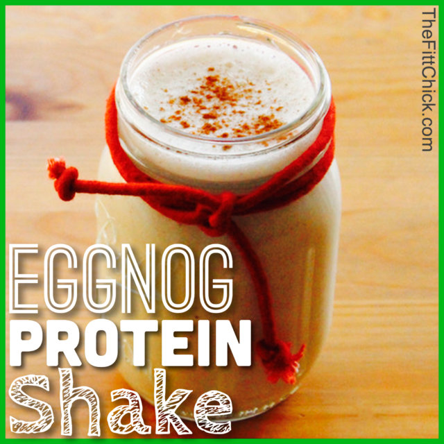 Eggnog Protein Shake