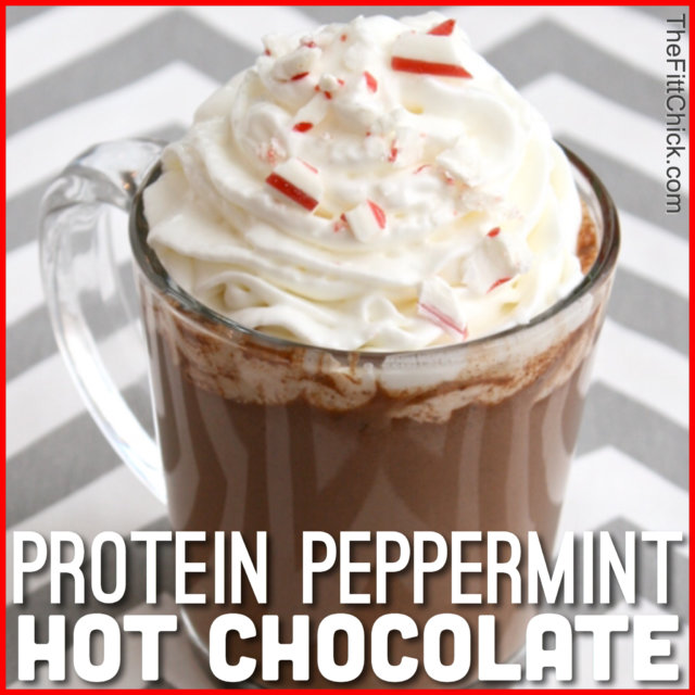 Protein Peppermint Hot Chocolate