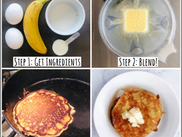 Banana Protein Pancakes